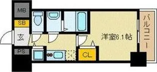 プレサンス新大阪ザ・シティ【6階】の間取り