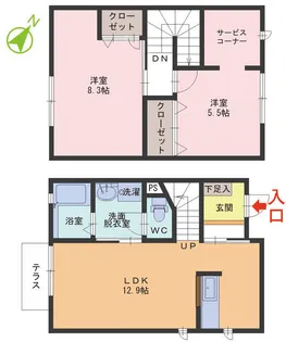 プチメゾン8【1階】の間取り