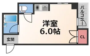 シャトレ小阪【3階】の間取り