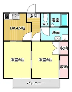 メゾン西伝寺A【2階】の間取り