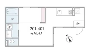 the trias121【3階】の間取り