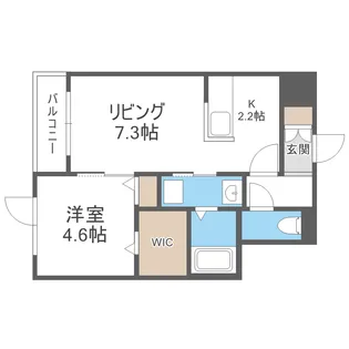 NOIR ASABU EDGE【3階】の間取り