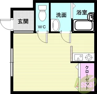 アクティー神戸【3階】の間取り