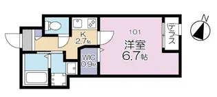 Vivaletta 横浜【1階】の間取り