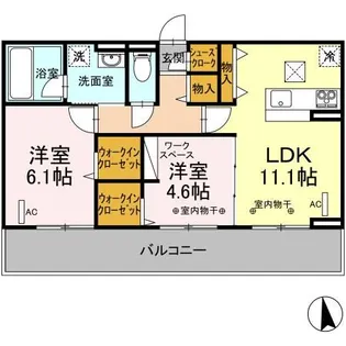サン・ロワール C【1階】の間取り