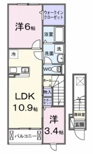 グレイスサイトG【2階】の間取り