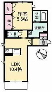 アルカディア今津【1階】の間取り