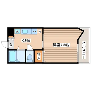 旭サークルコンフォート【4階】の間取り