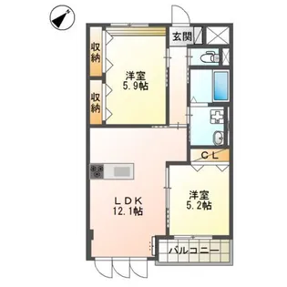 Erfolg【3階】の間取り