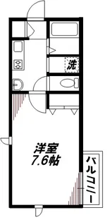 サニープレイス【1階】の間取り