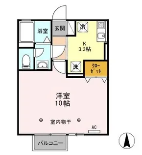 ヴェルドミール【1階】の間取り