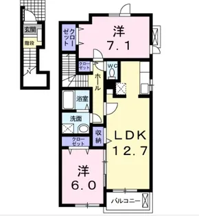 アルカンシエルAの間取り