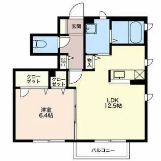 ヴィラ ベルジェ【1階】の間取り