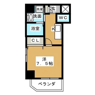 プレシャス名駅【8階】の間取り