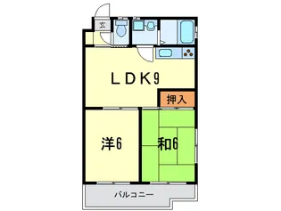 ハイロ-ム北昭和II【2階】の間取り