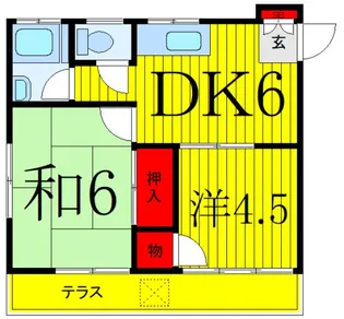 小宮コーポ【1階】の間取り