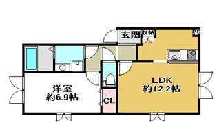 ルネッサンスヒルズ弐番館【2階】の間取り