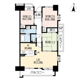 URビーコンヒル能見台サウスヒル【11階】の間取り