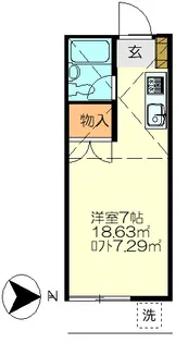 日興第6ハイツ【1階】の間取り