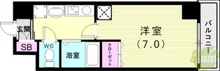 バッハレジデンス神戸ウエストC【3階】の間取り