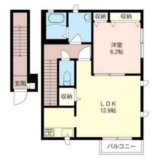 ディアコート鵠沼【2階】の間取り