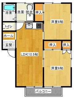 エプソム木崎【1階】の間取り