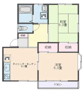 西ノ原ハイツ【2階】の間取り
