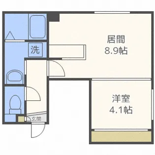 RJ ASABUII【2階】の間取り