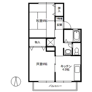 メゾンエンジェル【2階】の間取り