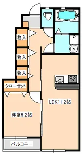 ハピネス大野田【1階】の間取り