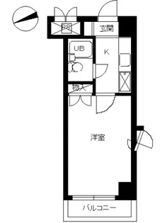 スカイコート八王子【4階】の間取り