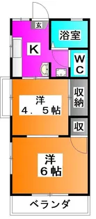 田城ハウス【2階】の間取り