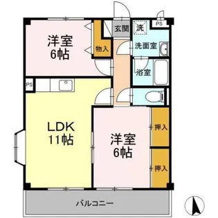 みゆきマンション【2階】の間取り