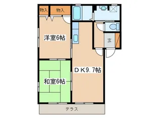 リバティ・ベル【1階】の間取り