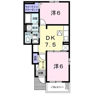 桜ガルデンII【1階】の間取り