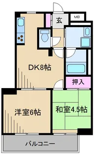 リエス蟹ヶ谷【7階】の間取り