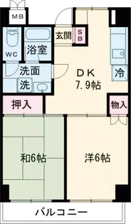 リヴェール浅見【5階】の間取り