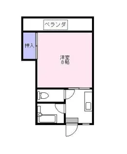 藤井コーポ【4階】の間取り