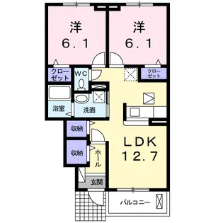 サンブリーズ【1階】の間取り