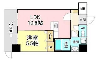 F・STAGE折尾【8階】の間取り