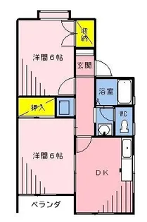 神奈川県横浜市青葉区梅が丘【アパート】の間取り