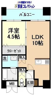 LEON下到津【9階】の間取り