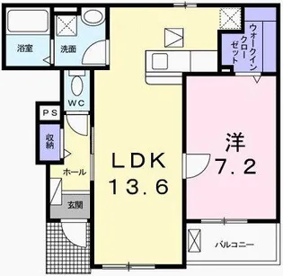 フィレール デュ トラジャVI【1階】の間取り