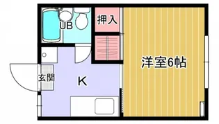 コーポヨシザキ【1階】の間取り