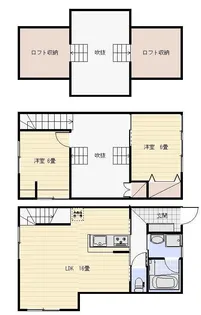 静岡県浜松市中央区十軒町【一戸建】の間取り