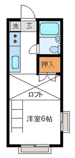 コーポ6【2階】の間取り