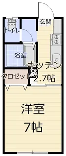 1Kの間取り画像