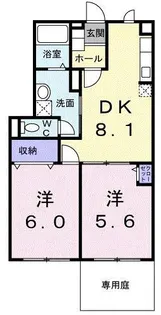 グレースK I【1階】の間取り