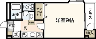 IIIハイツ上竹【1階】の間取り