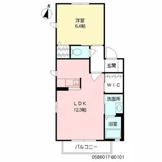 アンファミーユ マーチ  積水【1階】の間取り